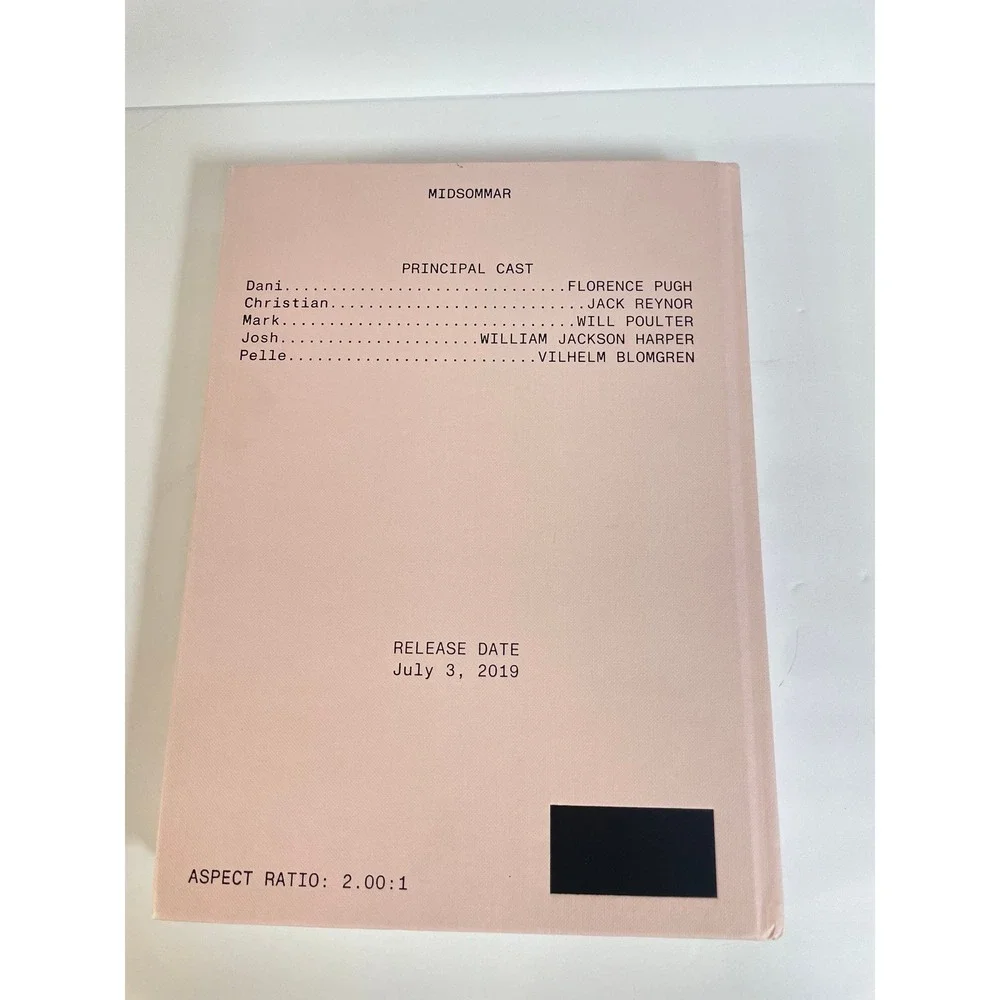 A24 Midsommar Screenplay Book Ari Aster Pink HC Collector Edition Book 010